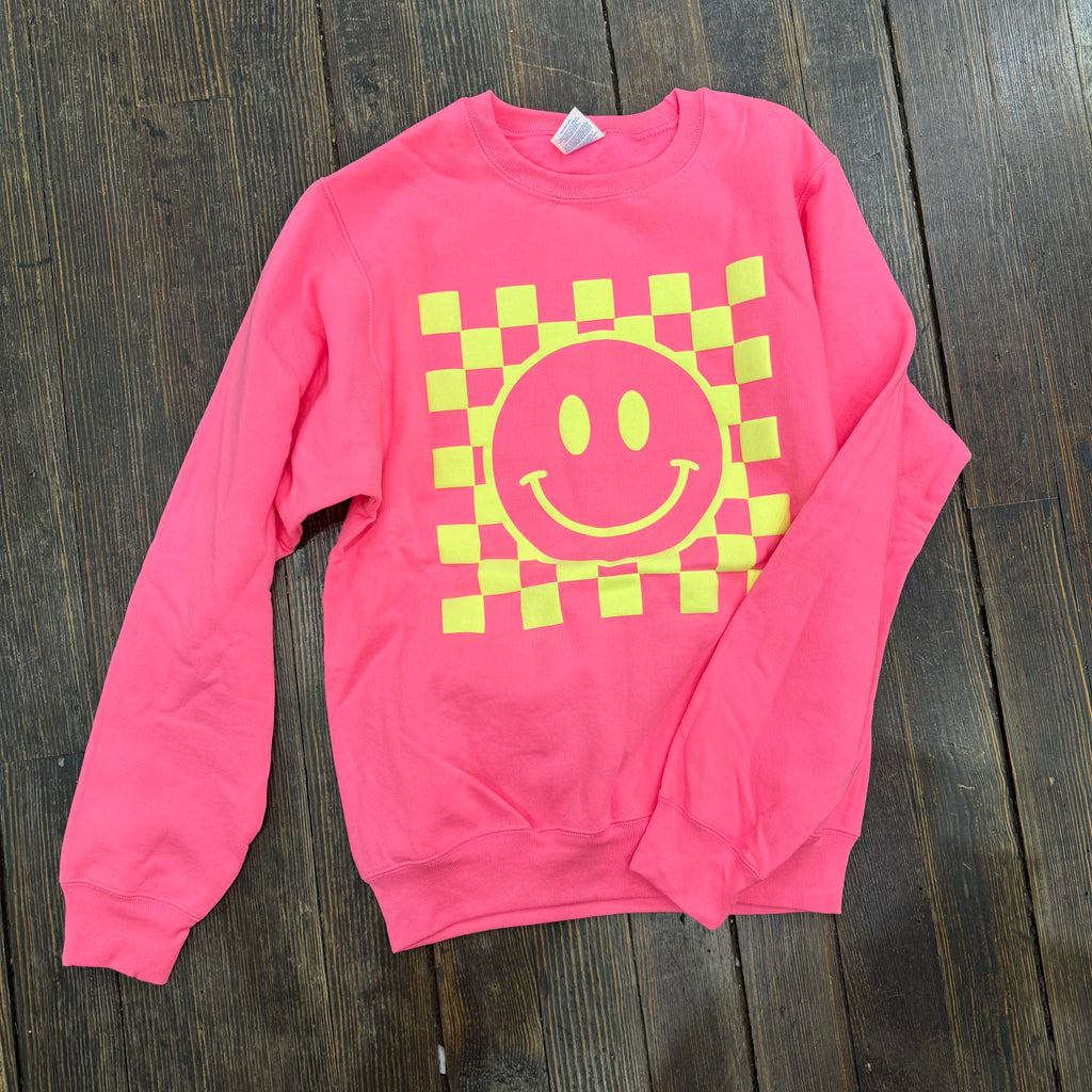 Neon Smiley Sweater