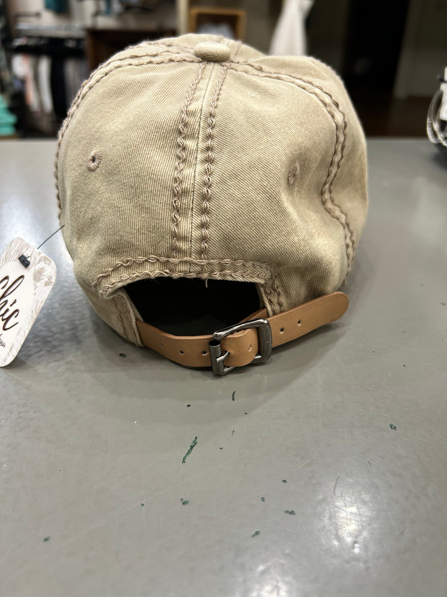 Shine Hat Khaki