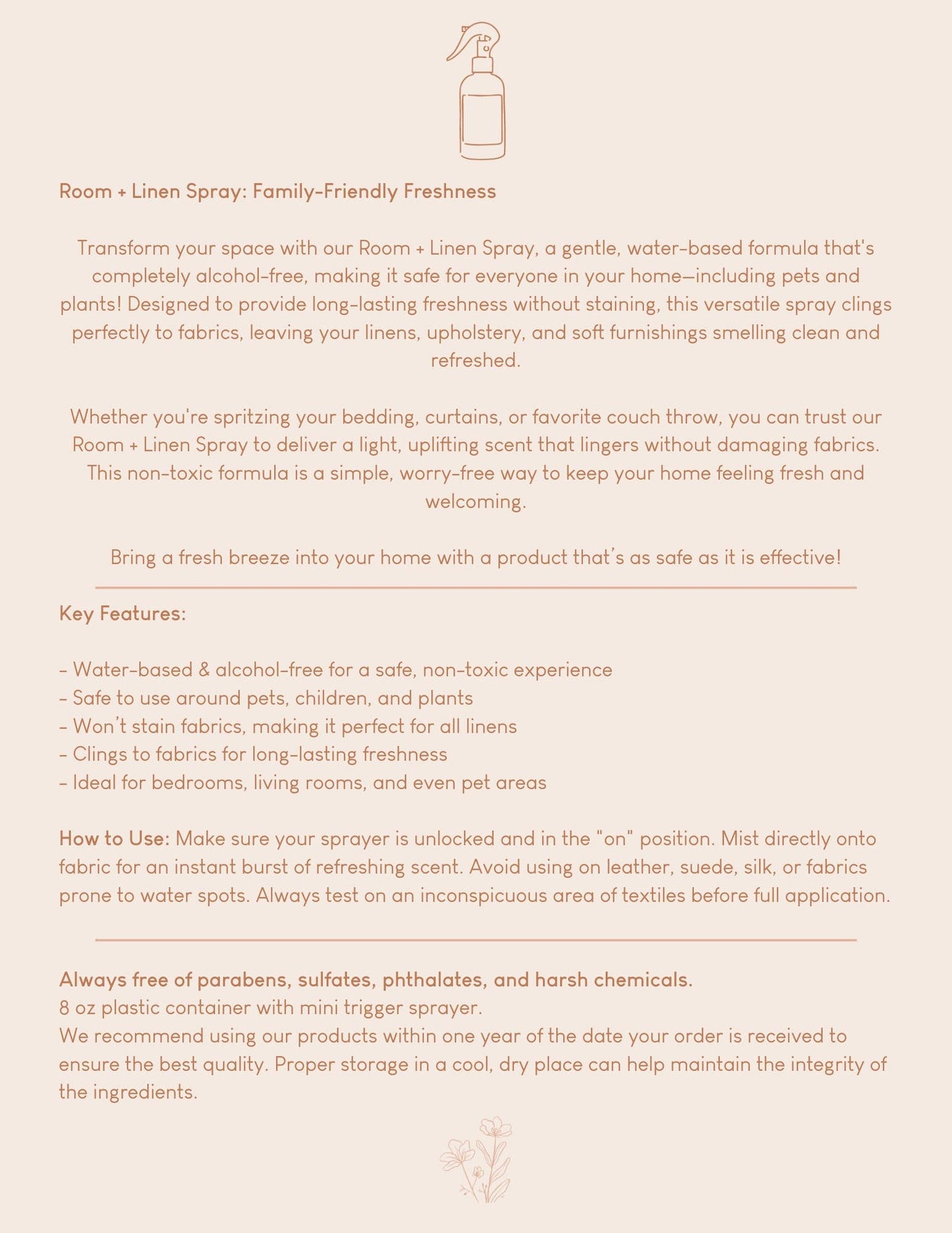 Sheer Vanilla Room + Linen Spray - Dawn Collection