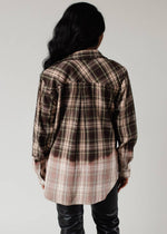 Green, Tan & Black Plaid Flannel