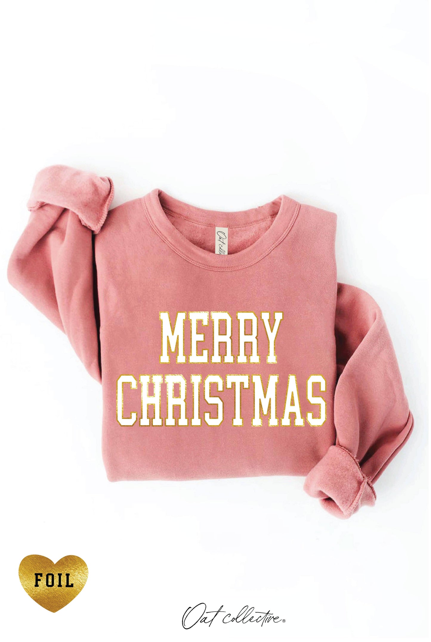 MERRY CHRISTMAS FOIL Graphic Sweatshirt