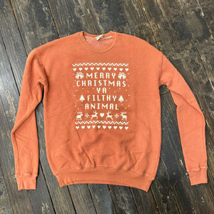 Ya Filthy Animal Sweater-Orange