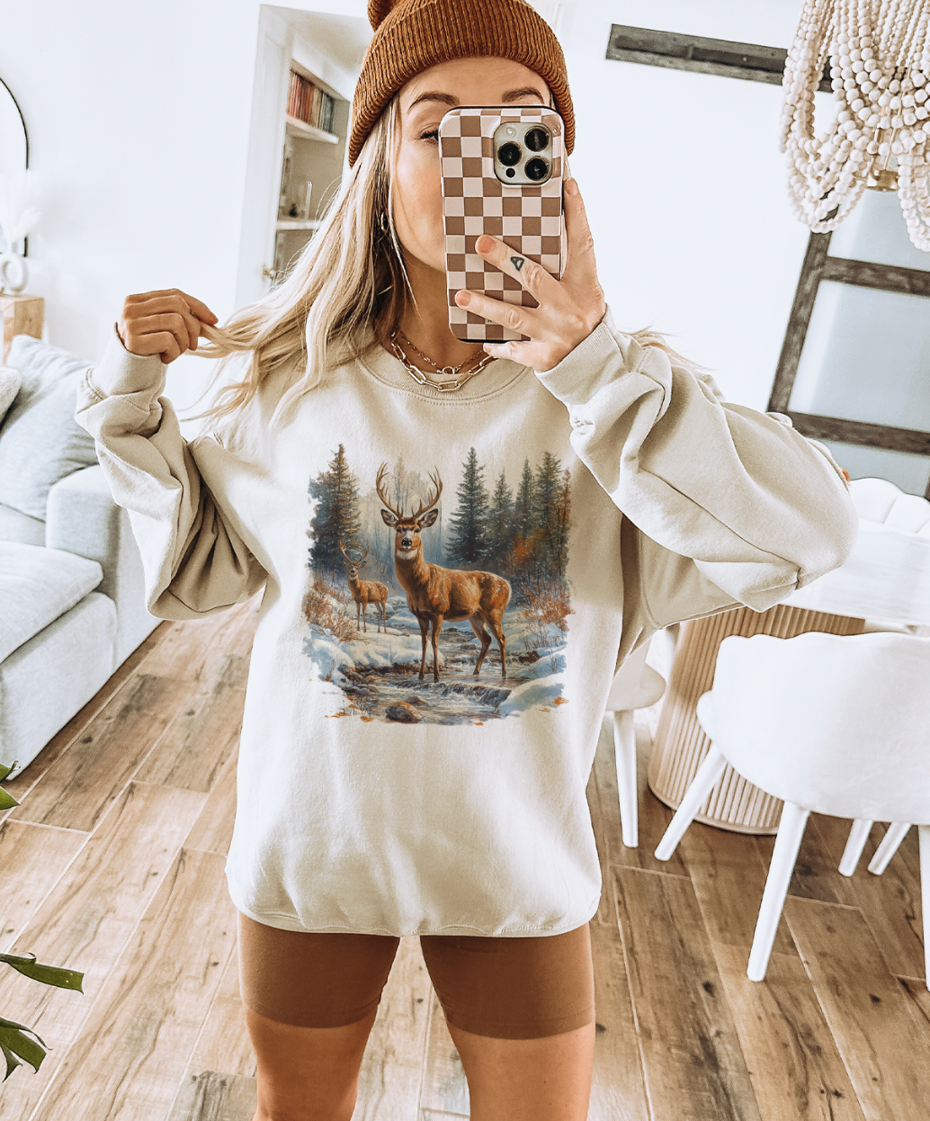 Retro Deer Sweatshirt