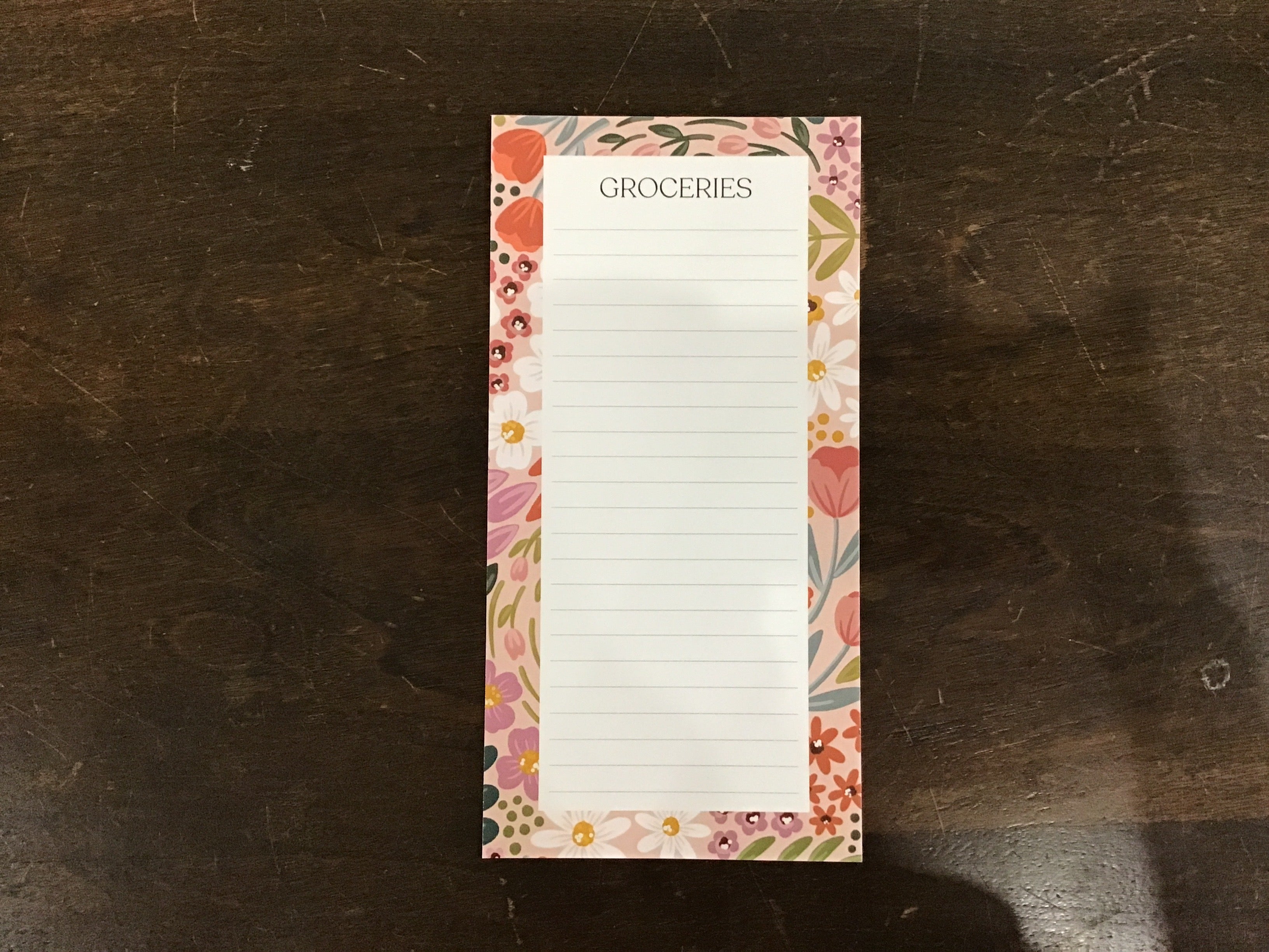 Grocery List Notepad