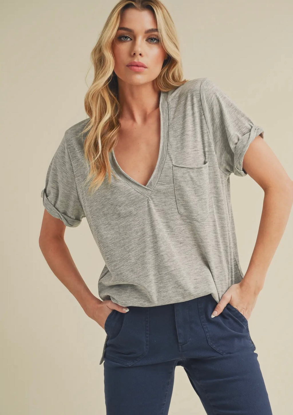 Zoie Tee - Heather Grey