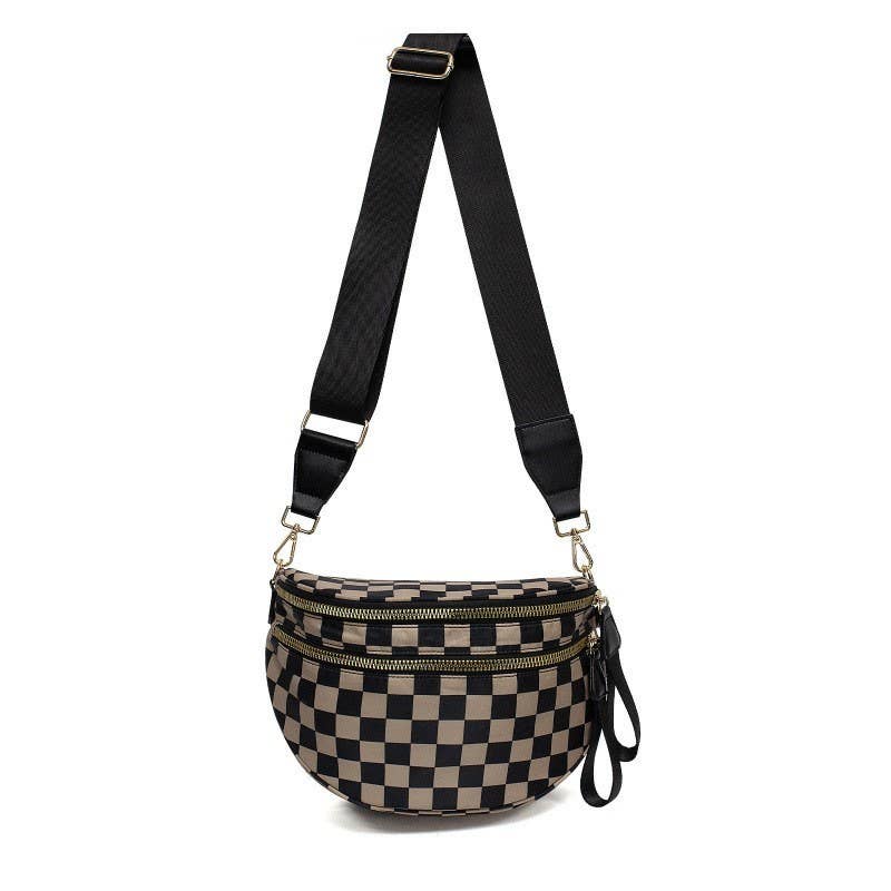 Checkered Sling Bum Bag