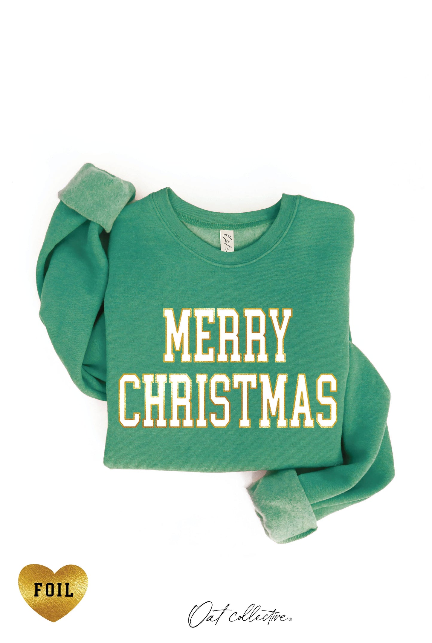 MERRY CHRISTMAS FOIL Graphic Sweatshirt