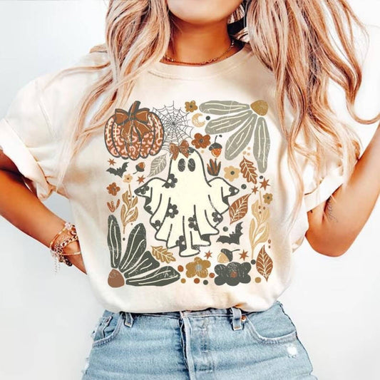 Ghost Boho Fall Graphic Tee