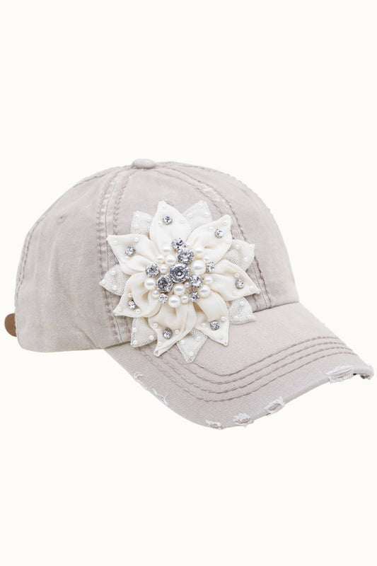Floral Bling Hat