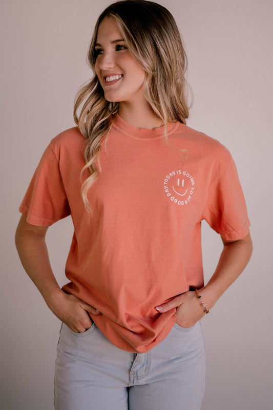 Good Day Tee- Terracotta