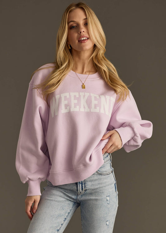 Lavender Weekend Sweatshirt
