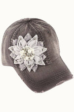Floral Bling Hat