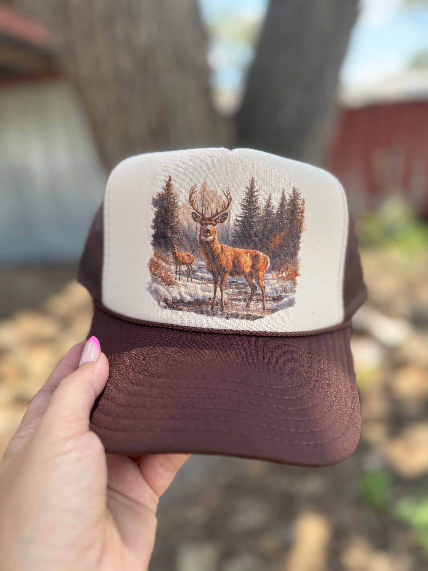 Retro Deer Trucker Hat