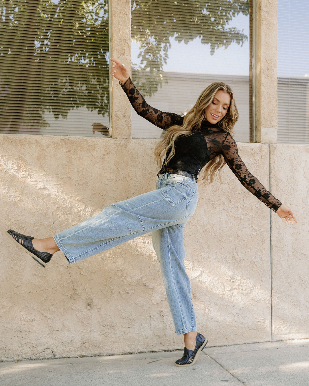 Jean Floral Lace Top