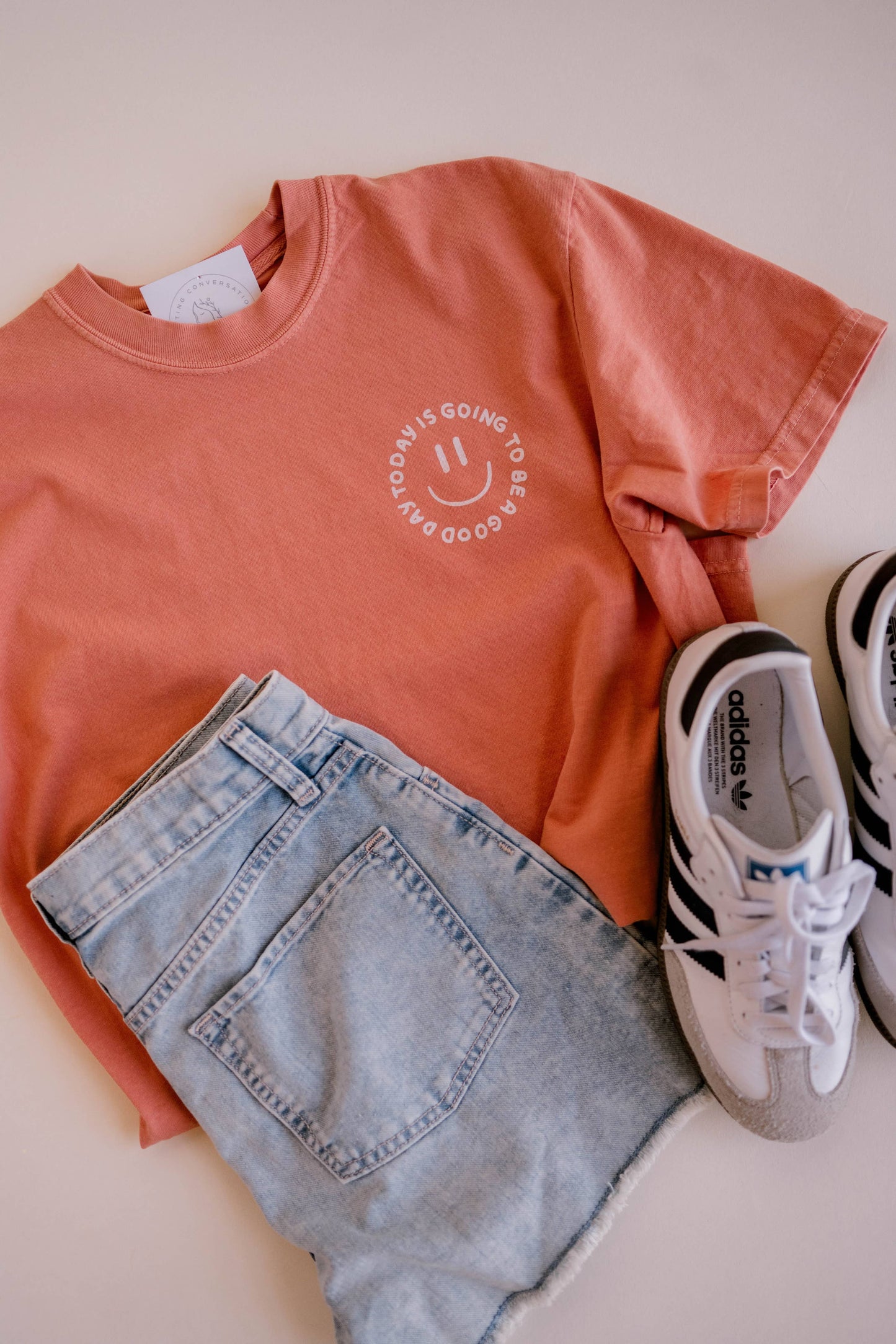 Good Day Tee- Terracotta