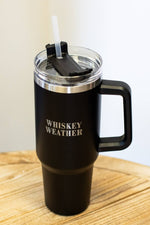 40oz Black Whiskey Weather Tumbler