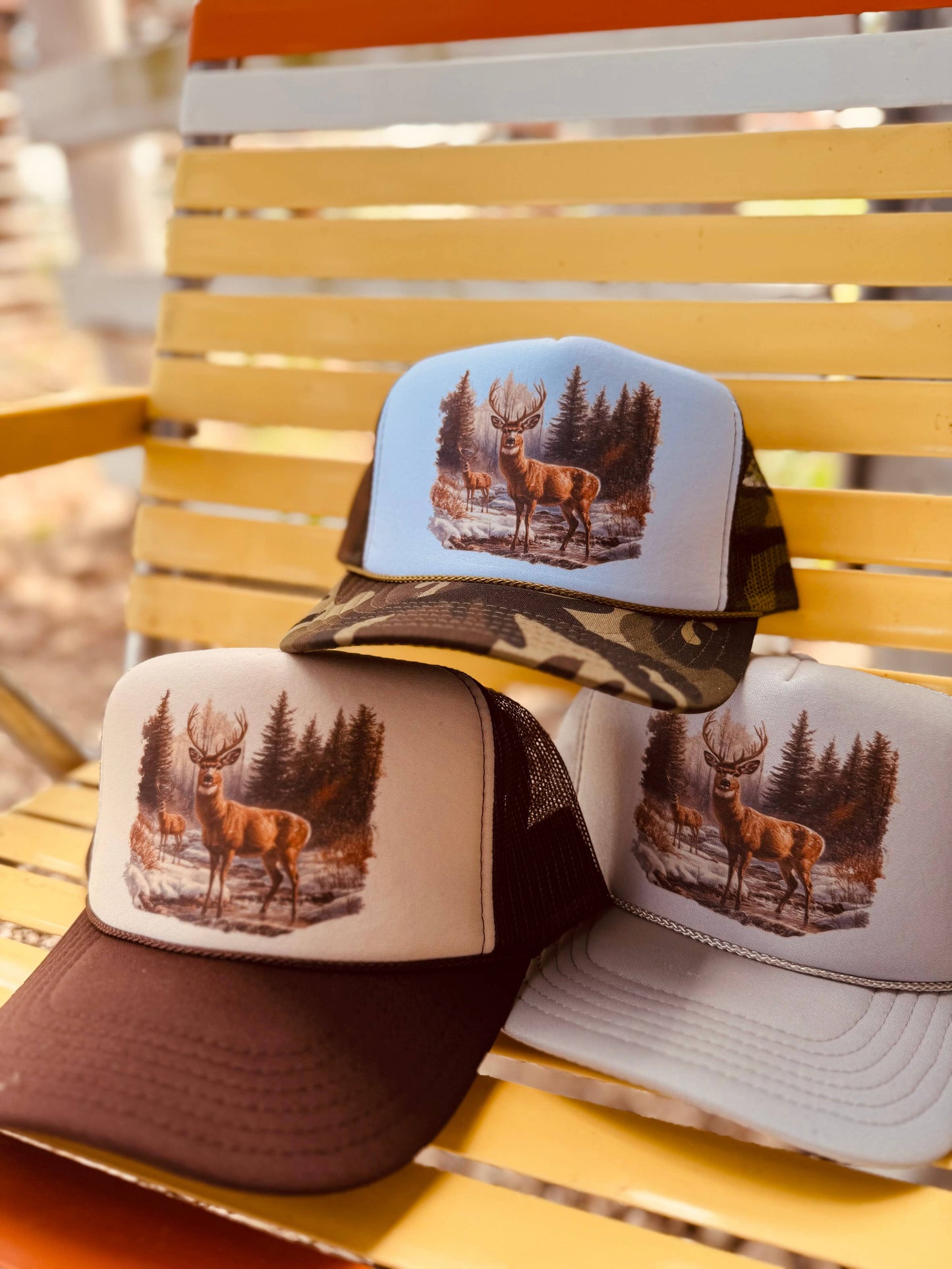 Retro Deer Trucker Hat
