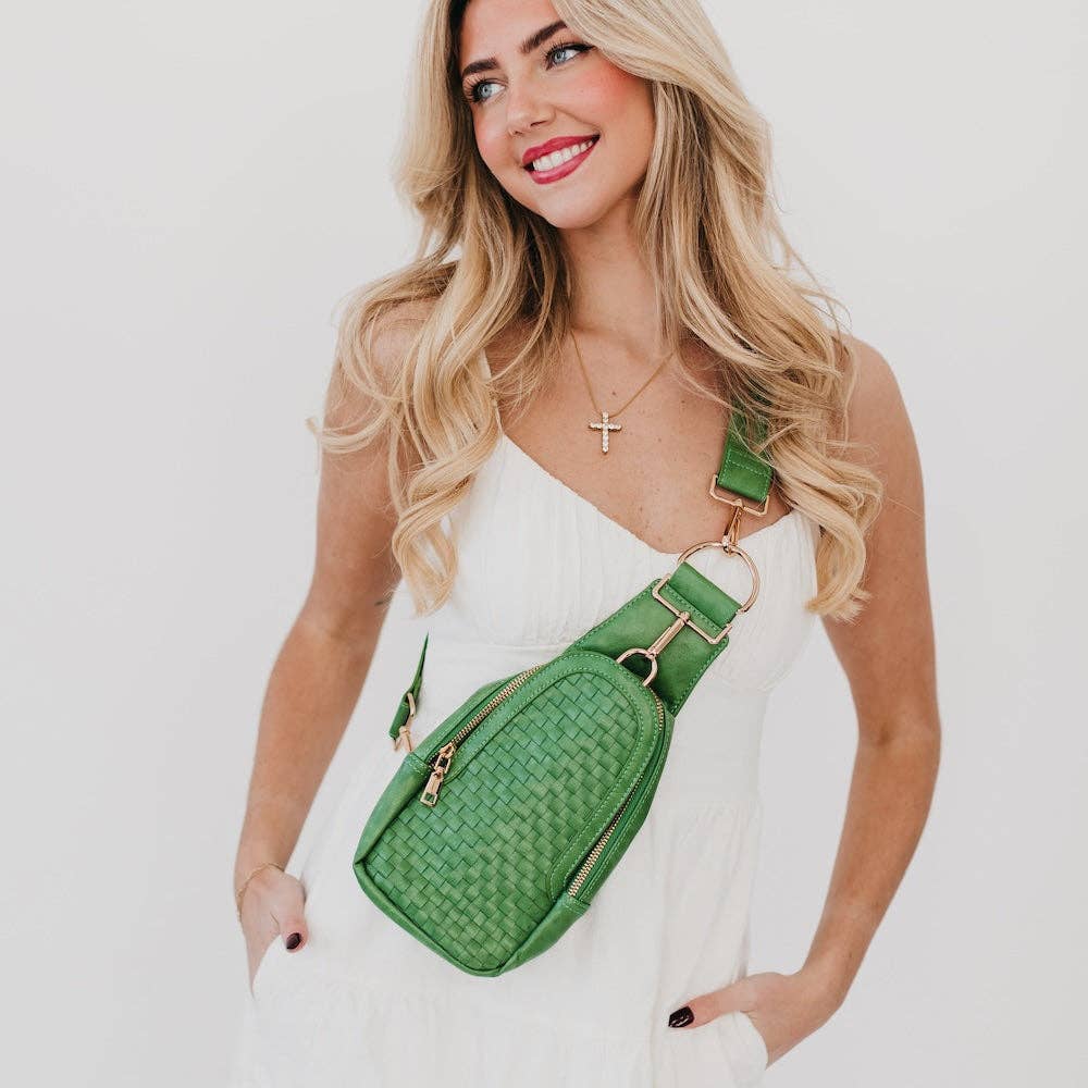Waverly Woven Sling Bag