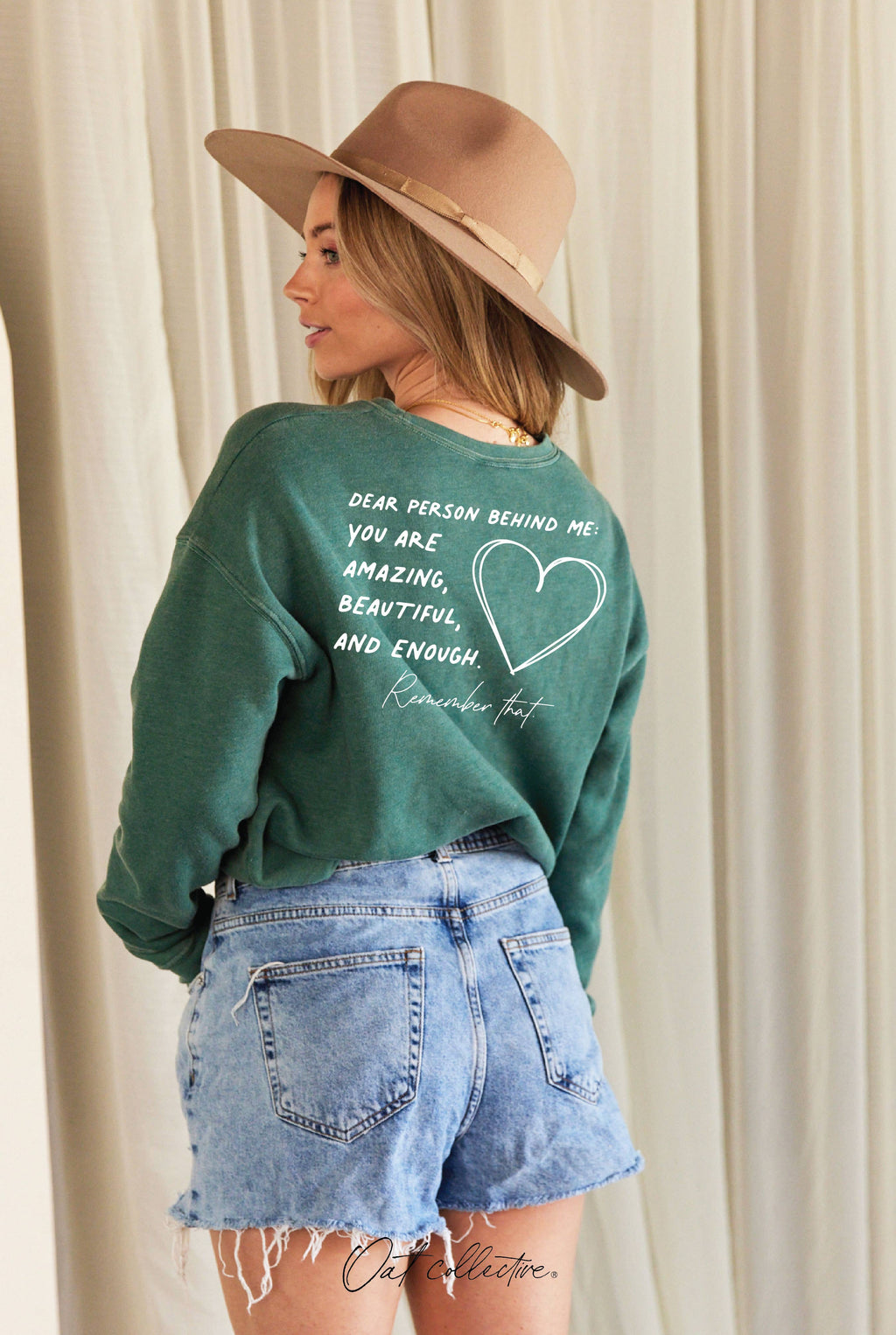 YOU MATTER Front  back Mineral Graphic Sweatshirt