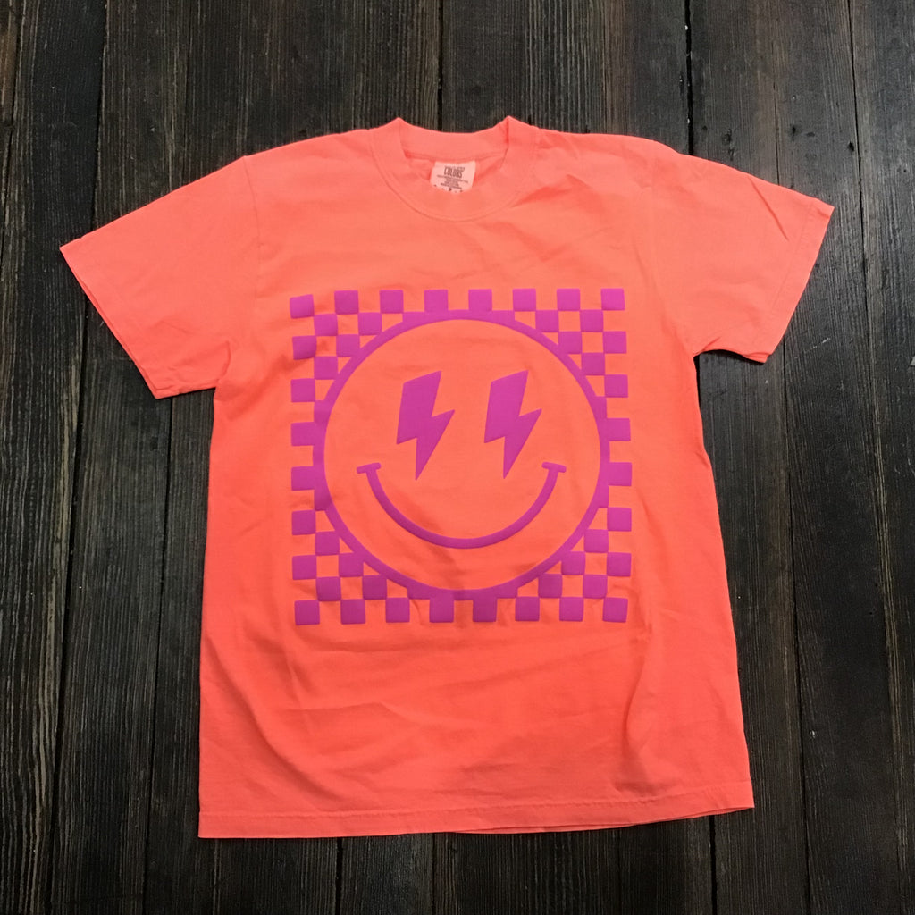 Smiley Tee-Orange