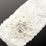 Floral Bling Knit Headwrap