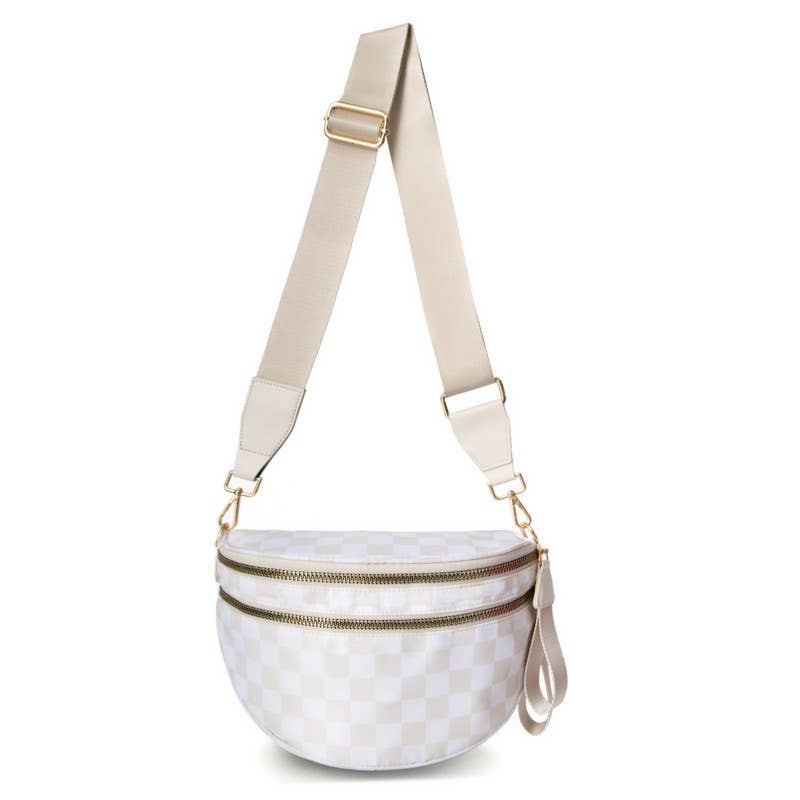 Checkered Sling Bum Bag