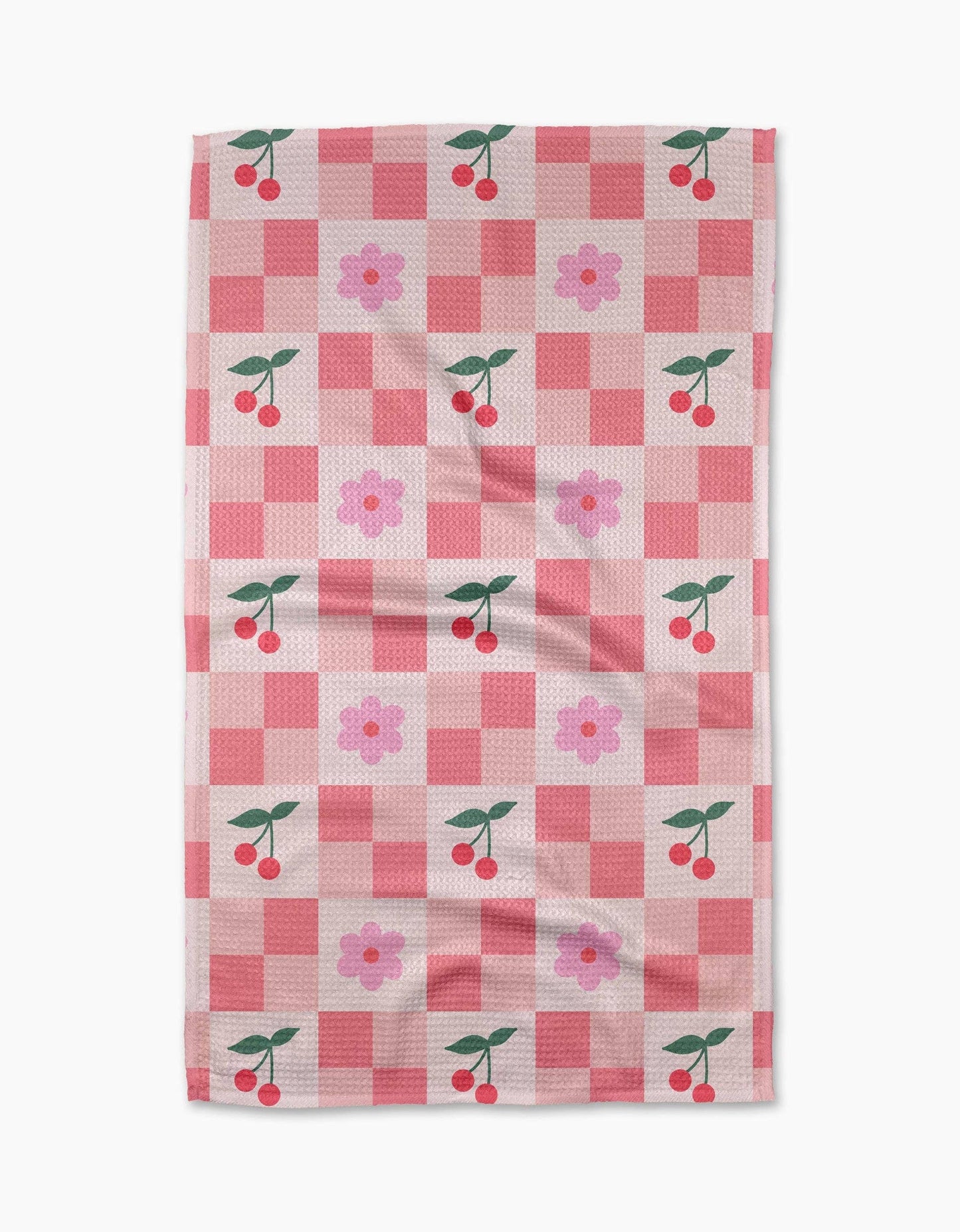Floral and Cherries Tea Towel