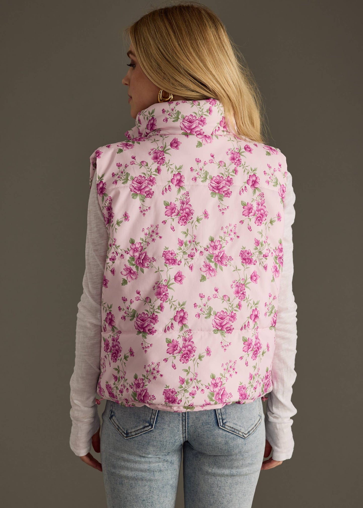 Lavender Floral Vest