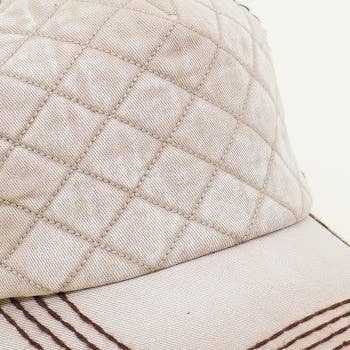 Floral Bling Quilted Hat