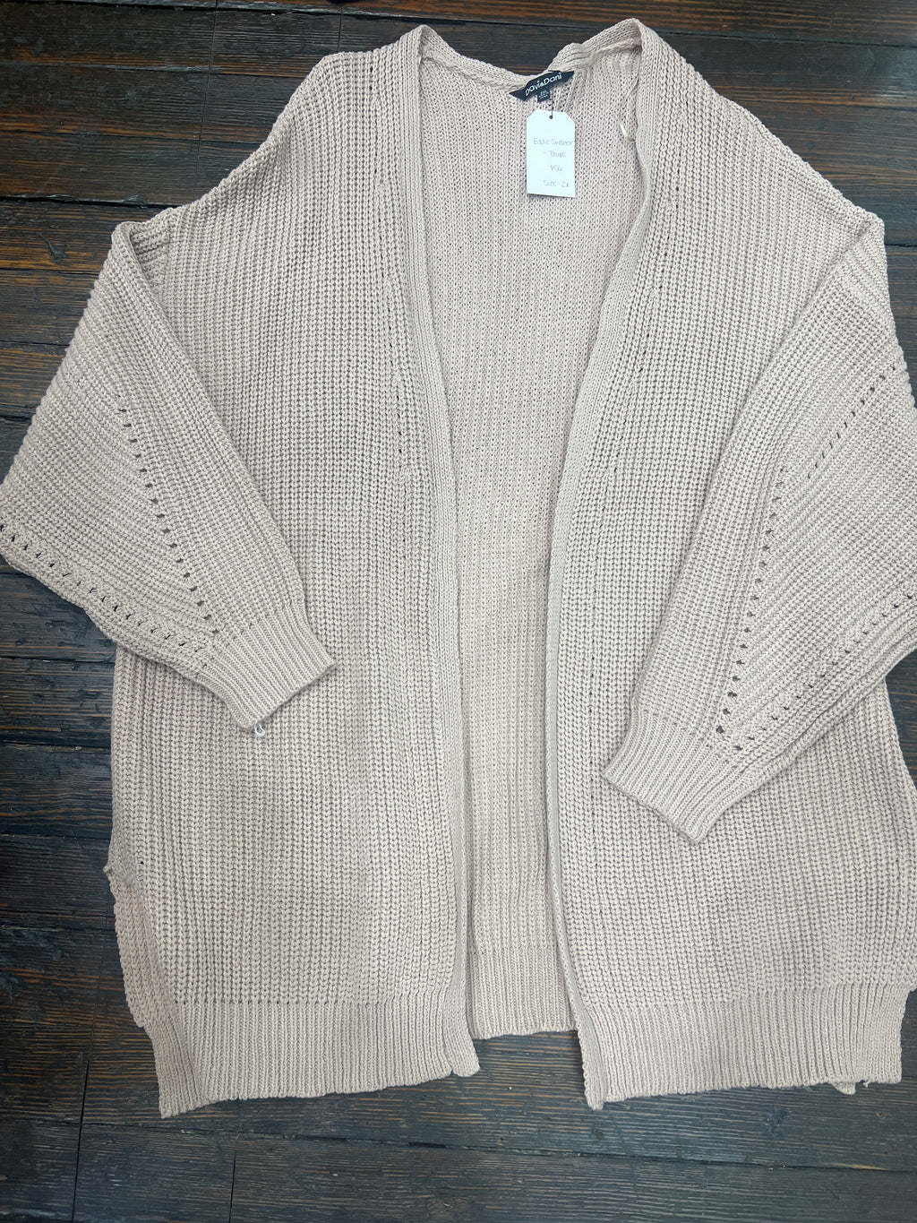 Eddie Sweater-Taupe (CURVY)