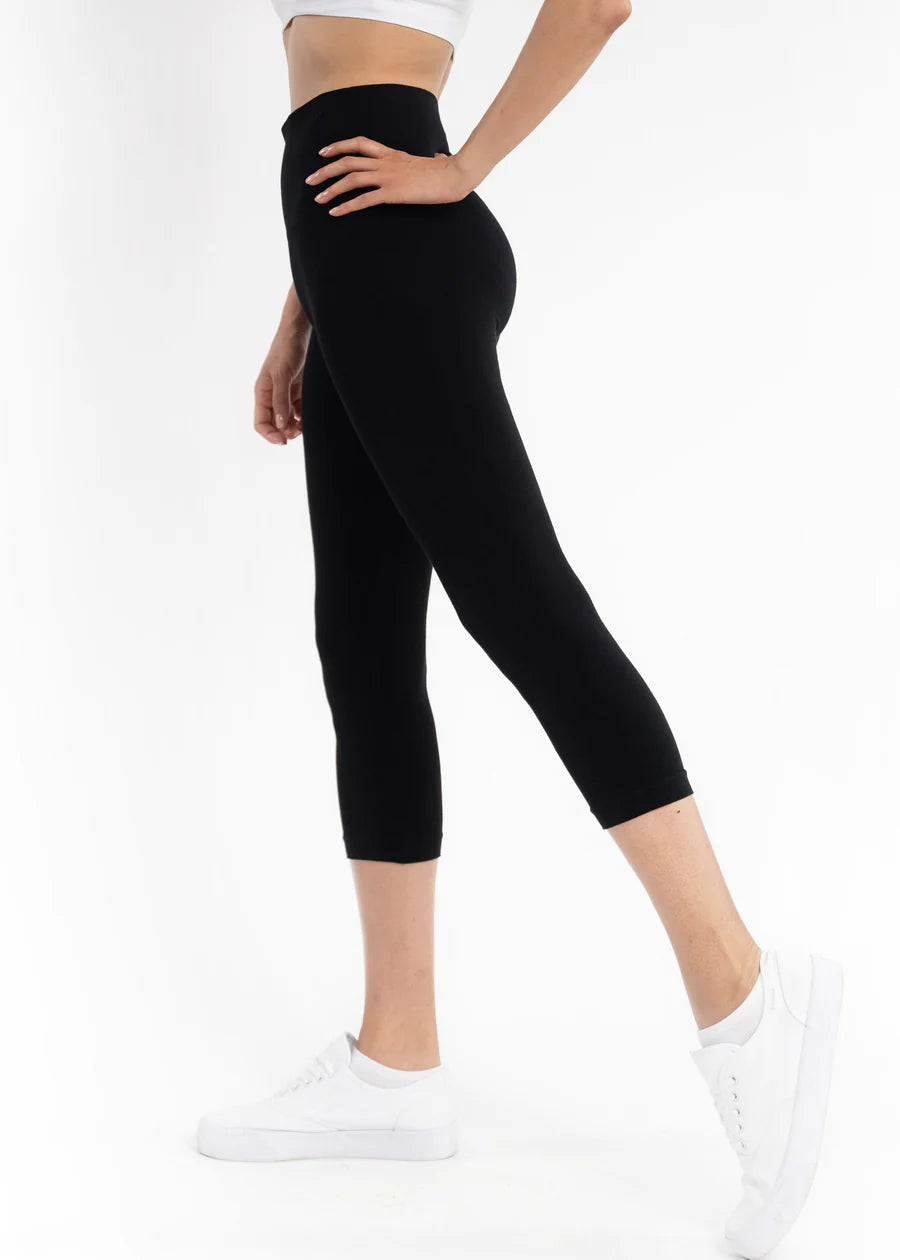 ELIETIAN High Waist Crop Leggings - Curvy Fit