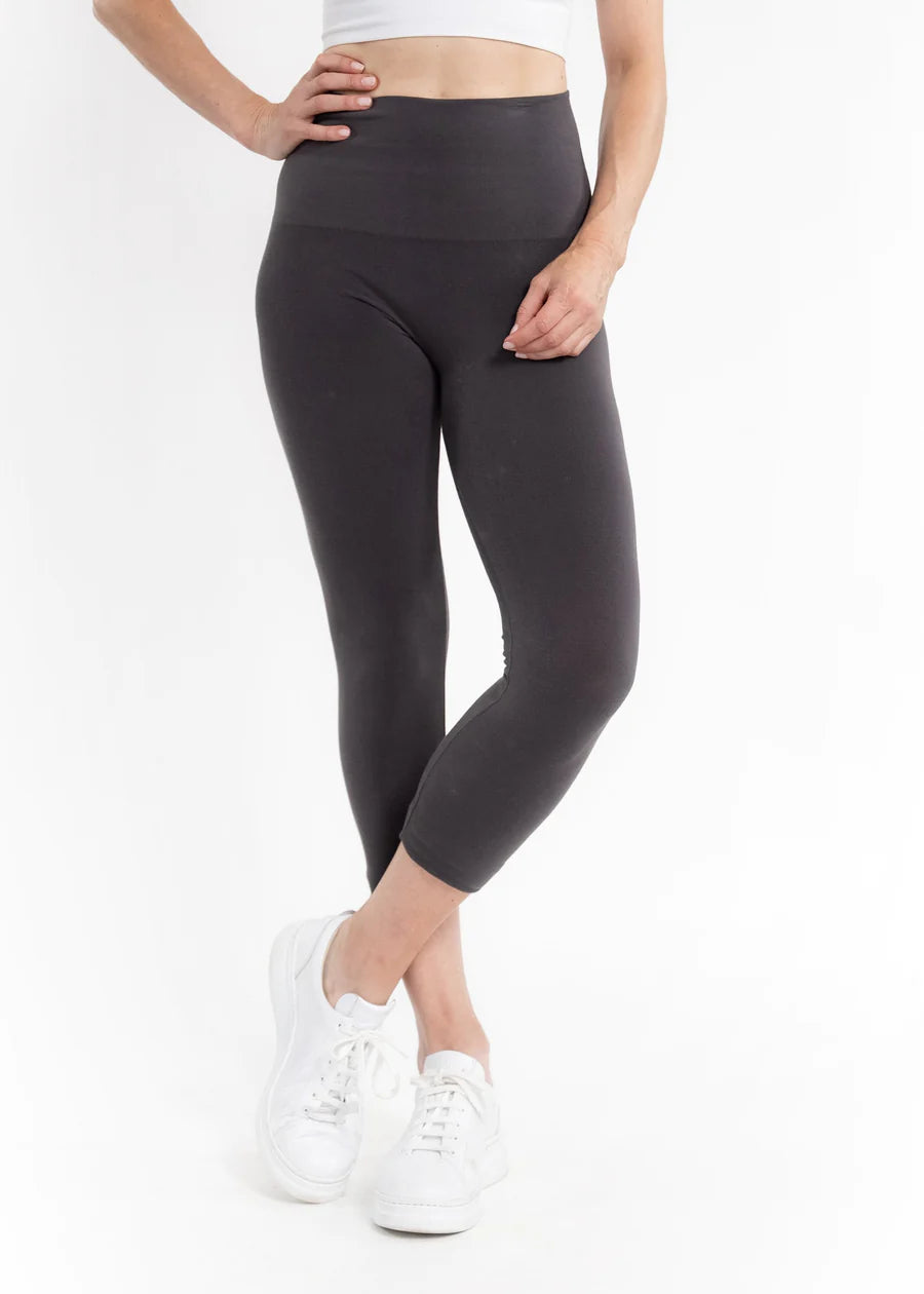 ELIETIAN High Waist Crop Leggings Curvy Fit - Main Image