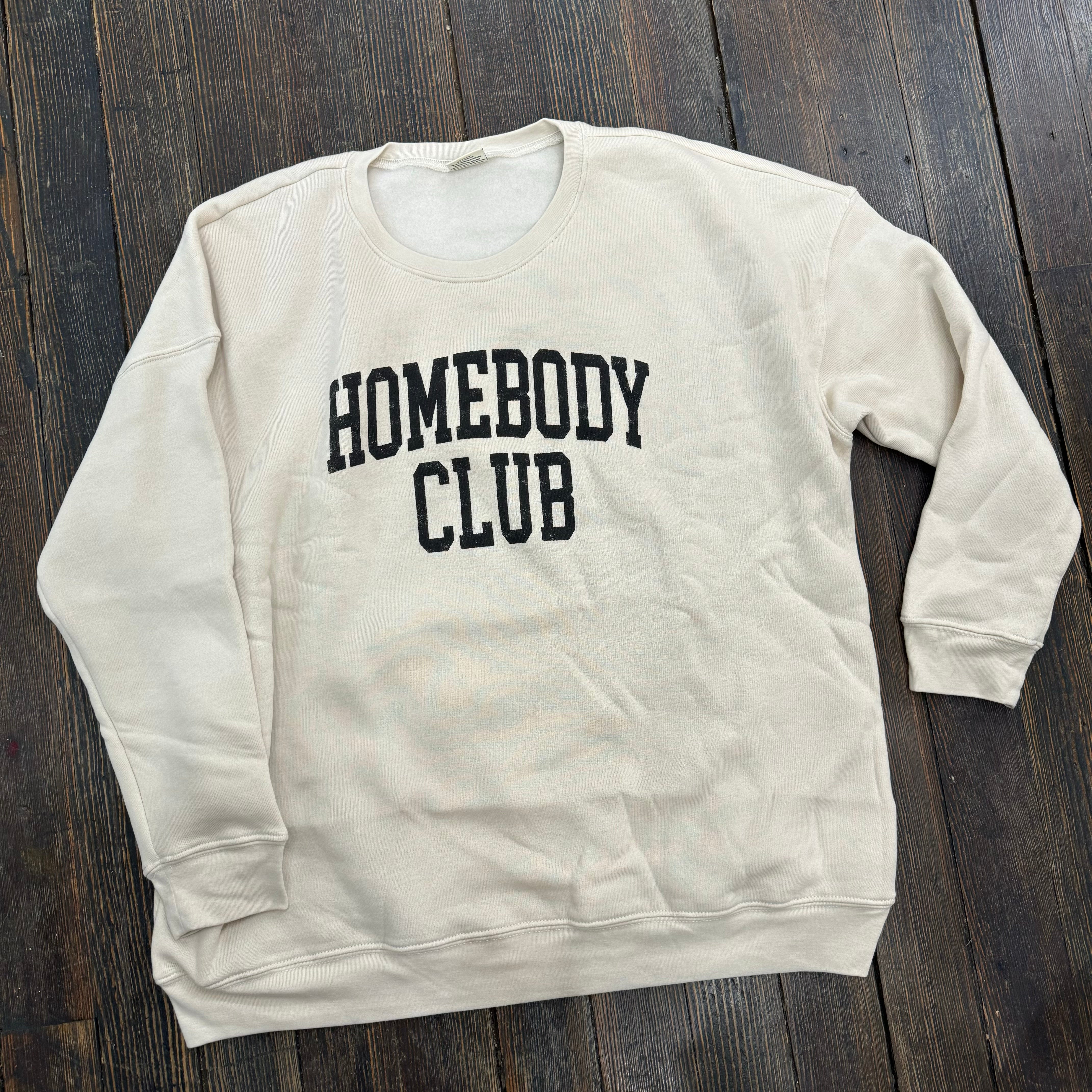 Homebody Club Sweatshirt-Oat