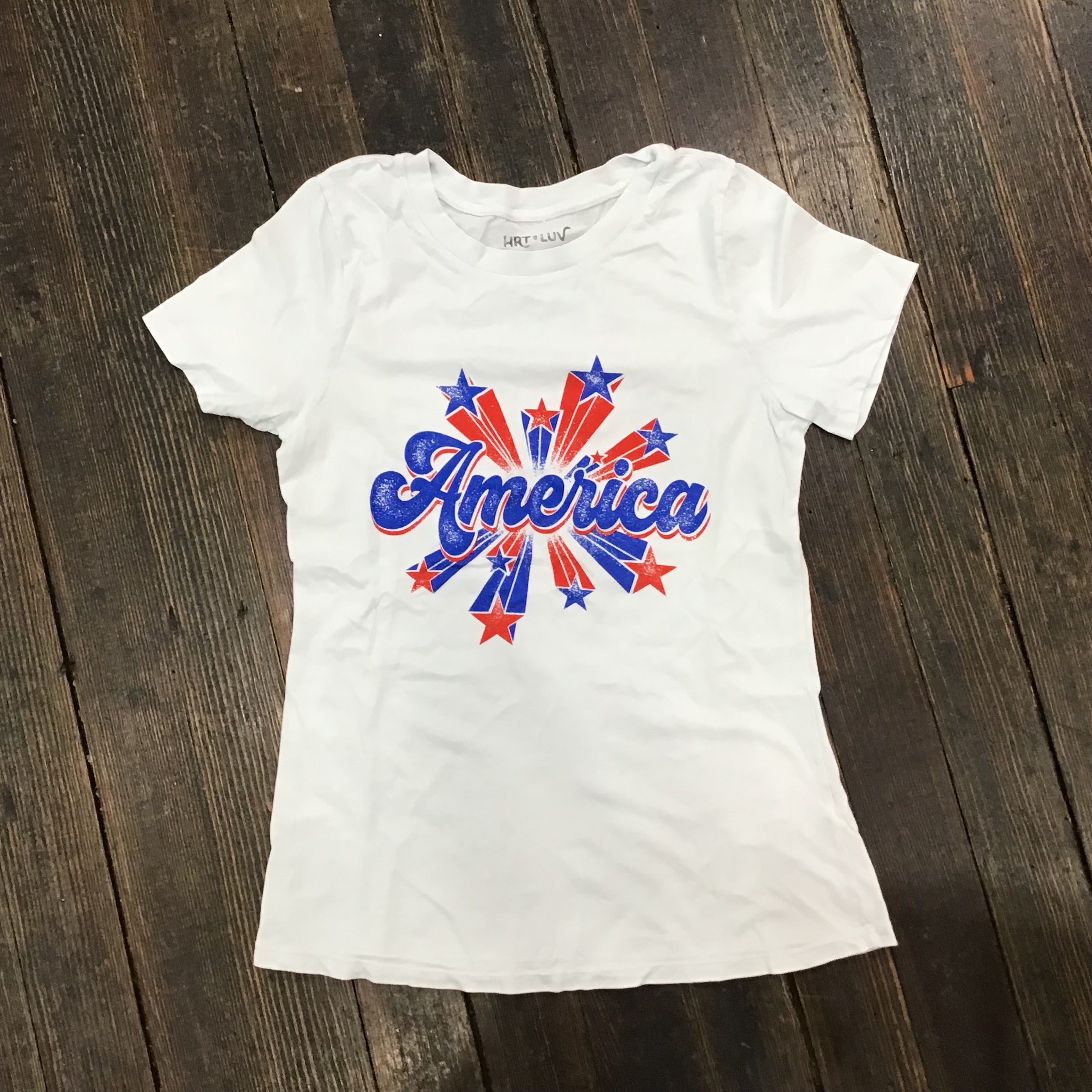 America Tee- Light Blue