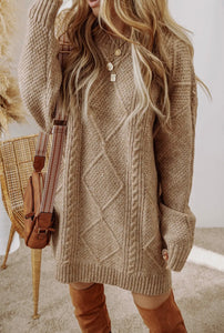 Mia Sweater Dress - Oat