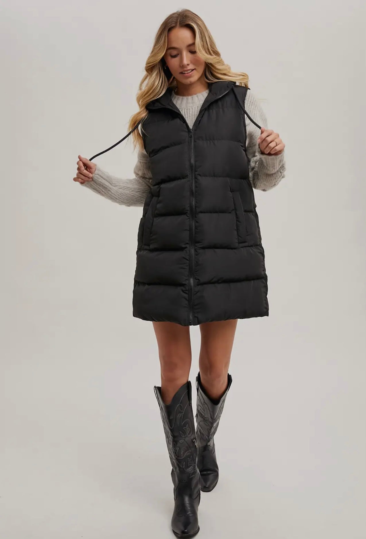 Shelby Puffer Vest - Black