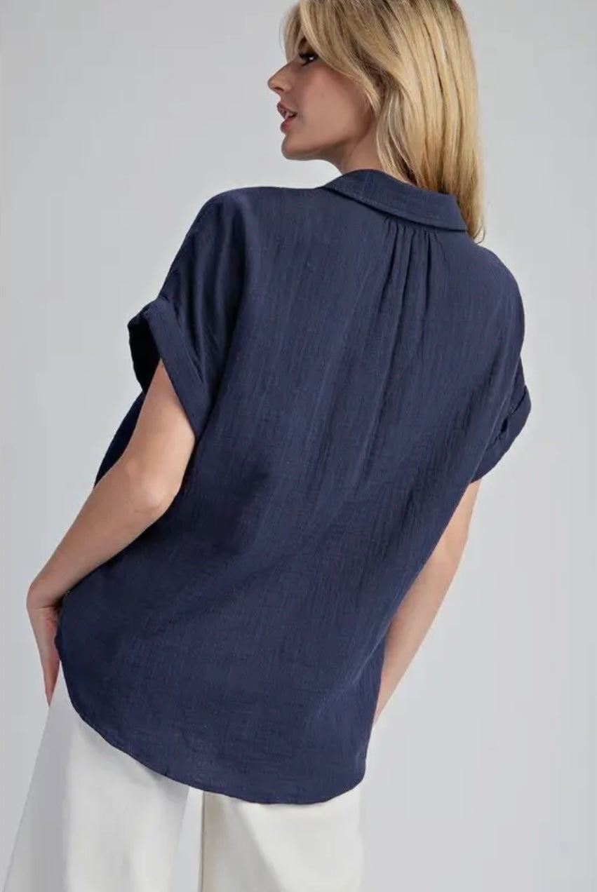 Niya Top- Navy