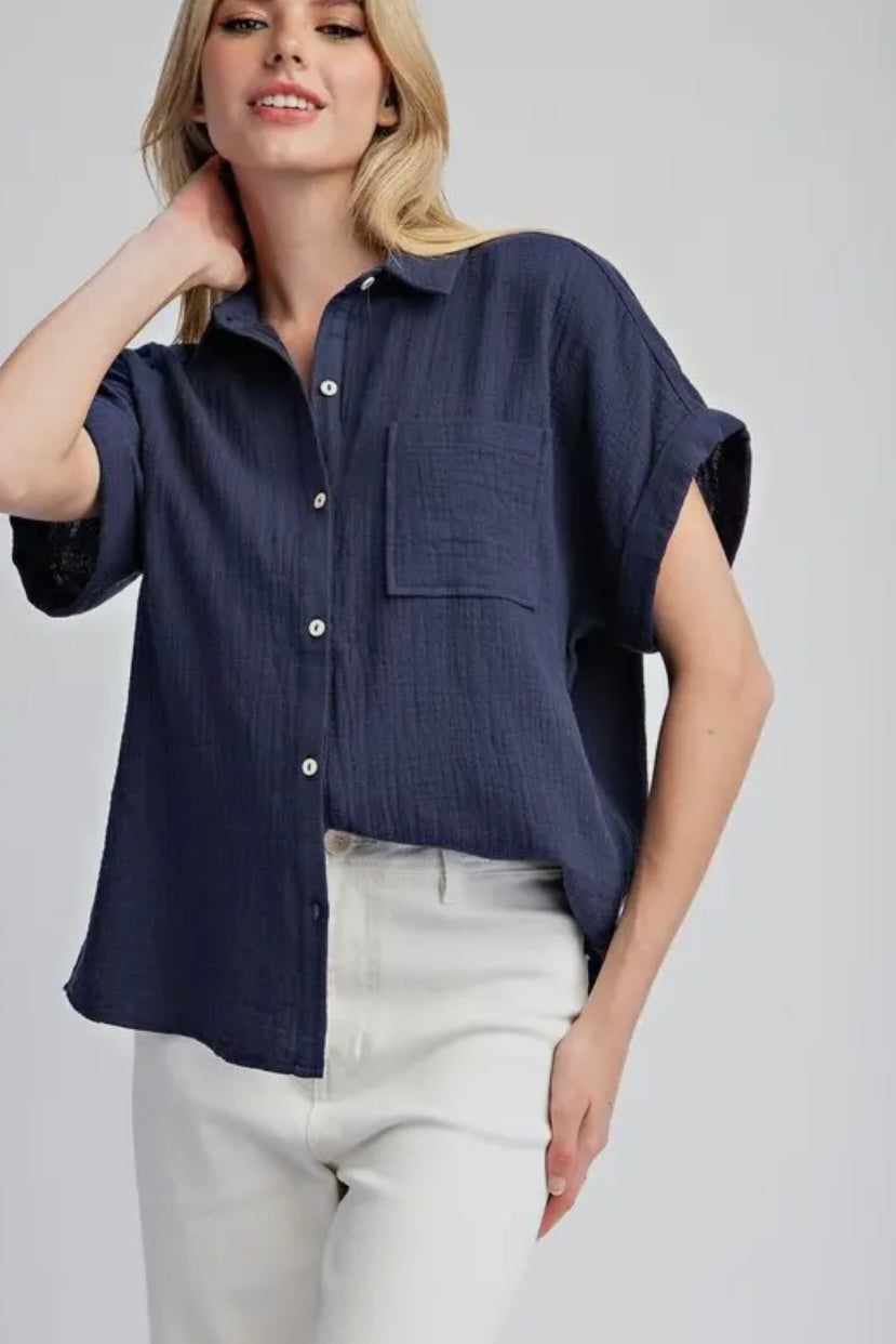 Niya Top- Navy