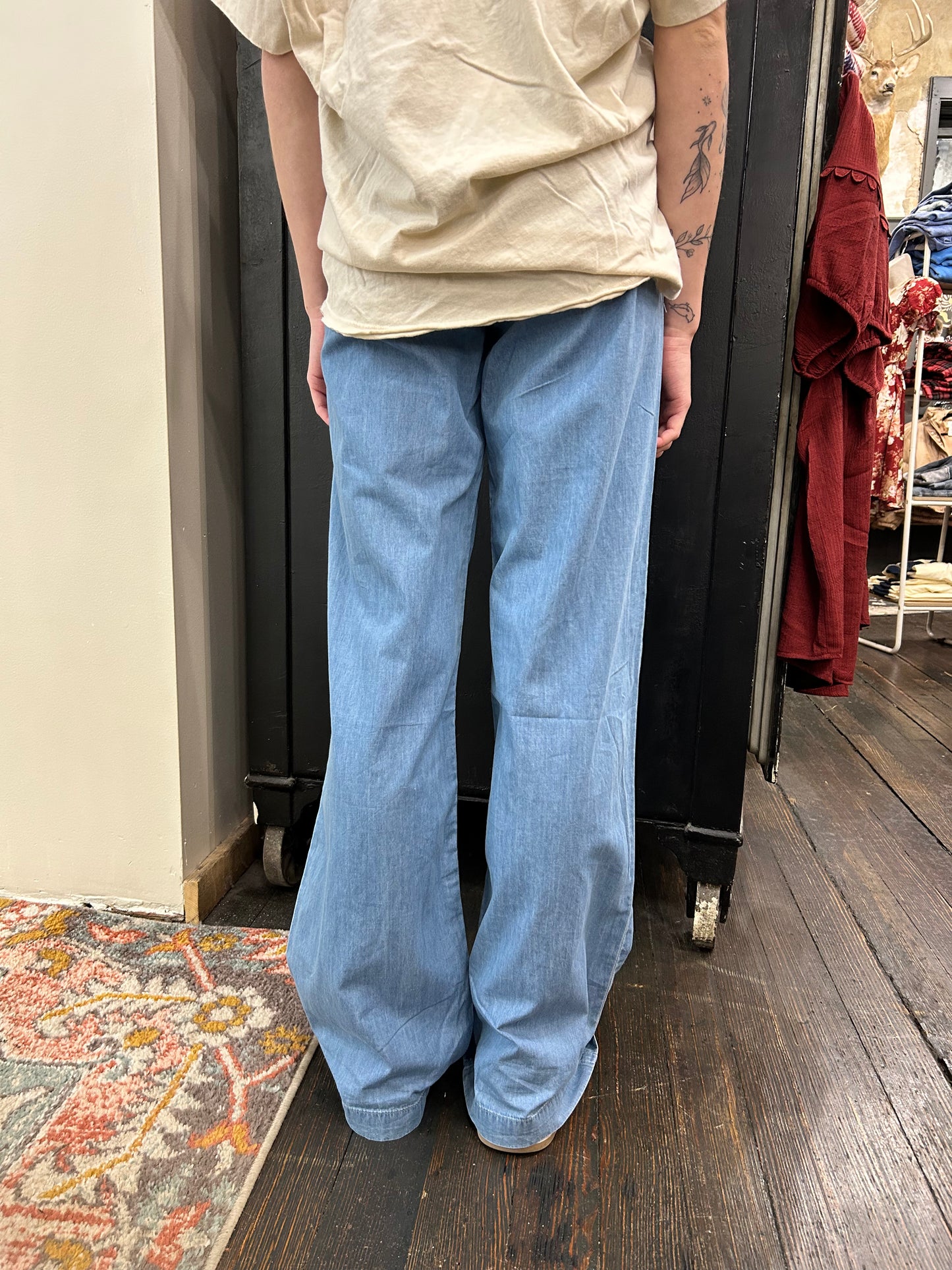 Chambray Pants - Denim