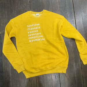 Bonfires Sweater-Mustard