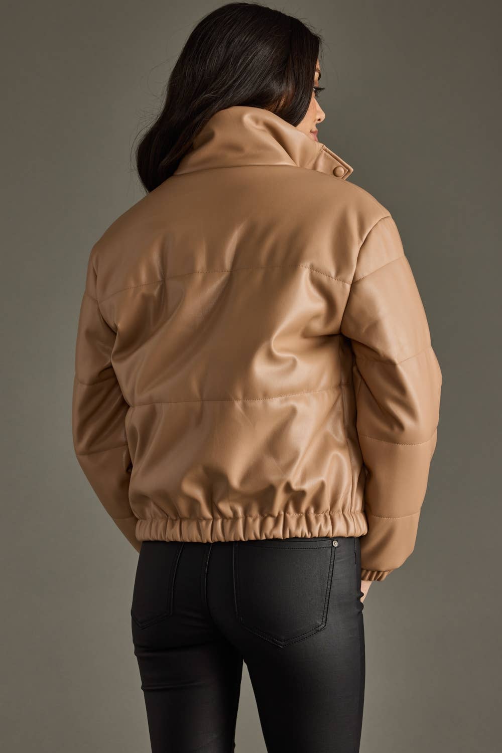 Tan Puffer Jacket
