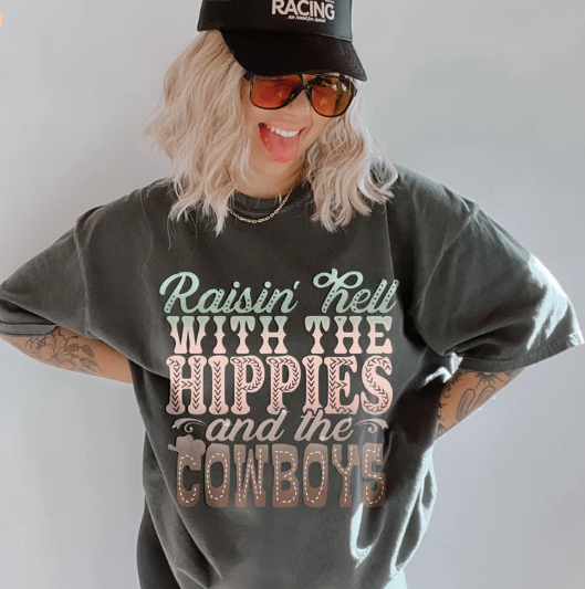 Hippies and Cowboys Tee