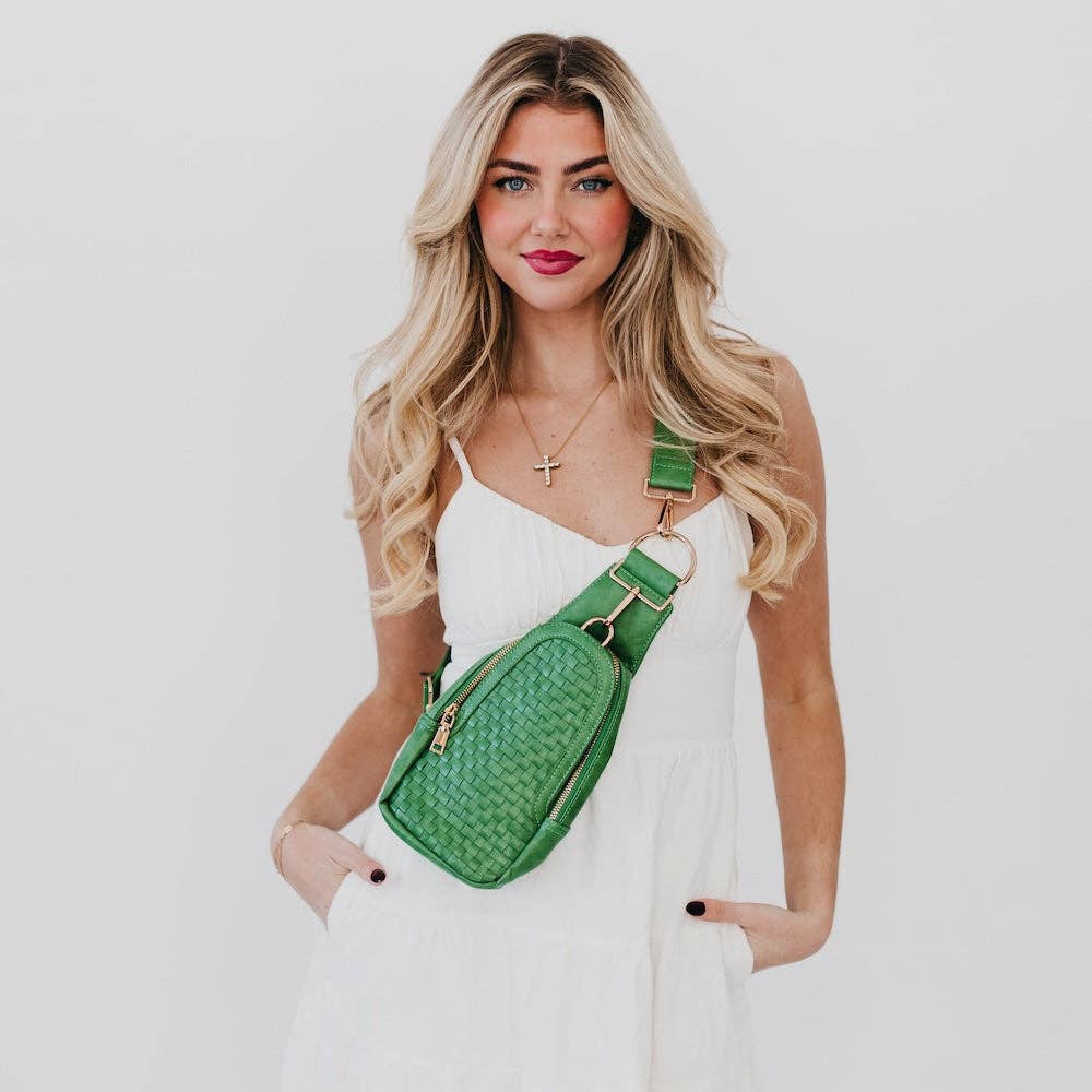 Waverly Woven Sling Bag