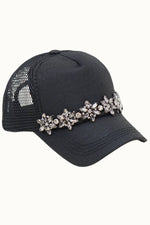 Floral Bejeweled Hat