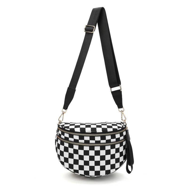 Checkered Sling Bum Bag