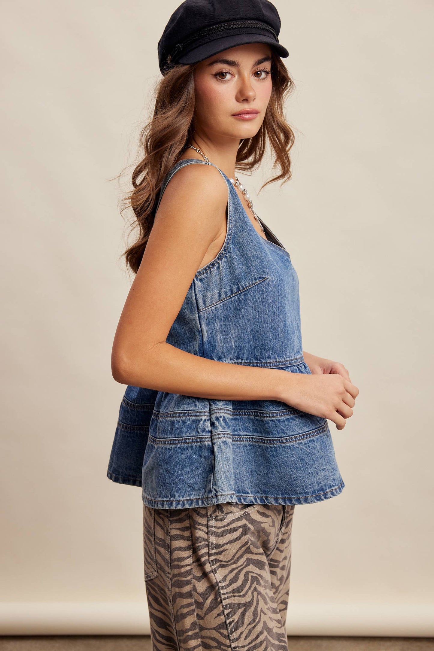 Demi Peplum Top