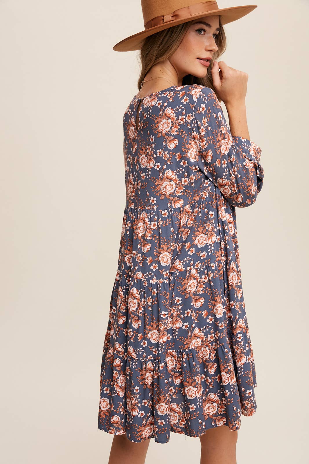 James Babydoll Midi Dress