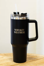 40oz Black Whiskey Weather Tumbler
