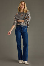 Gray Sequin Football Sweater