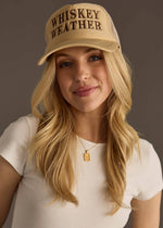 Tan & Brown Whiskey Weather Trucker Hat